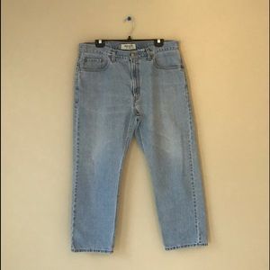 Levi’s 505 worn blue jeans. Size 38/29.